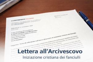 Testo alternativo immagine: Lettera Confimprese Palermo Arcivescovo Palermo iniziazione cristiana