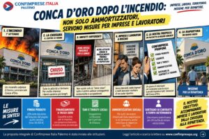 Conca d'Oro dopo l'incendio, le misure proposte da Confimprese per imprese e lavoratori
